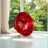 The red circular wedding gift plate is a festive Chinese-style wedding tableware and an excellent gift Specification image